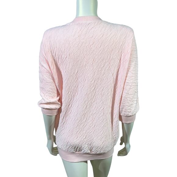 Rafael Small Pink Jeweled Sweatshirt, Vintage 1990s, Good Condition - Picture 3 of 11